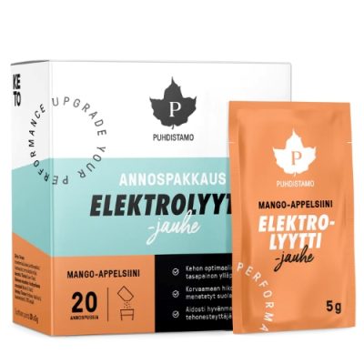 Elektroliti, napitek v prahu z okusom manga in pomaranče, 20 vrečk