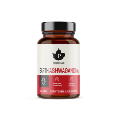 Puhdistamo Ashwagandha, 120 kapsul