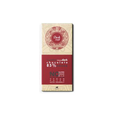 Dark Delight, temna čokolada s sladili, brez glutena, 80 g