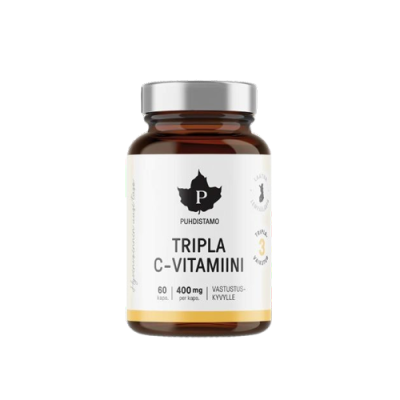 Puhdistamo trojni Vitamin C, 60 kapsul