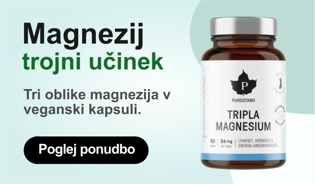 Magnezij - trojni učinek, 60 kapsul